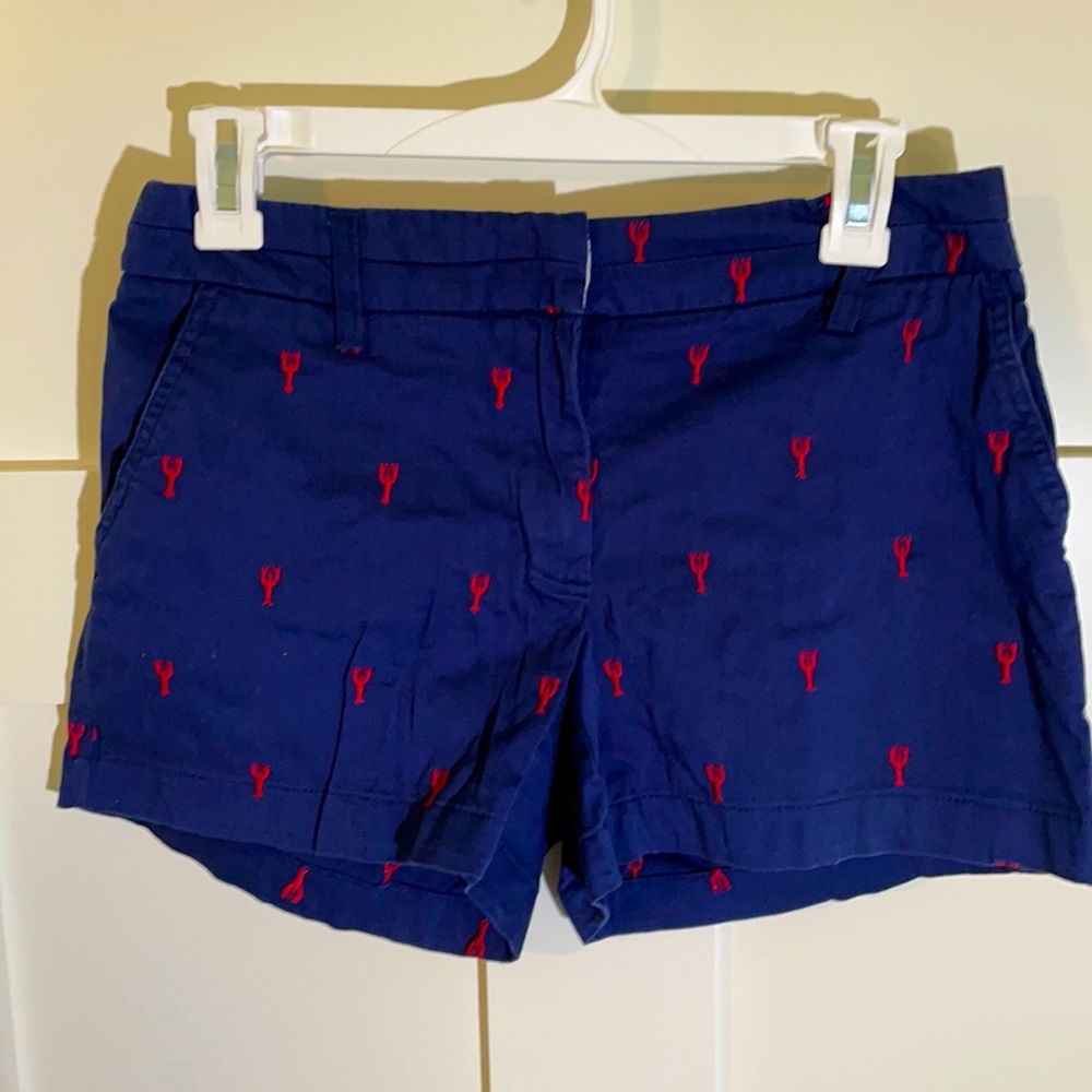 Navy Shorts with Lobster Pattern (like J Crew)